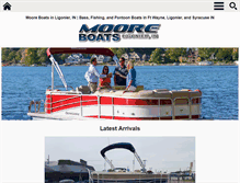 Tablet Screenshot of mooreboats.com
